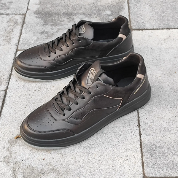 Модні чоловічі шкіряні кросівки Norman 228ш 228ш фото