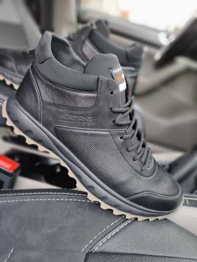CHALLENGERWELCOME MAT（NAVY） Чоловічі шкіряні зимові черевики Norman 190 - купити в інтернет