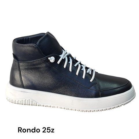 Зимові чоловічі черевики Rondo 25Z M, натуральна шкіра, чорний колір, утеплені хутром 25Z фото