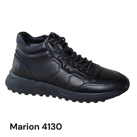 Чоловічі черевики на зиму Marion 4130/1, верх натуральна шкіра, всередині шерсть натуральна набивна 4130/1 фото