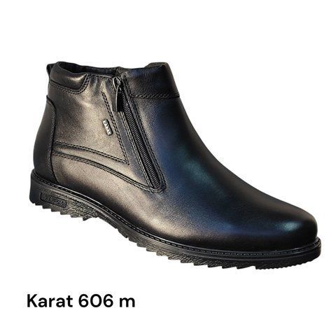 Зимове чоловіче взуття Karat 606м з натуральної шкіри та двома замочками, прошиті, з хутром 606 фото