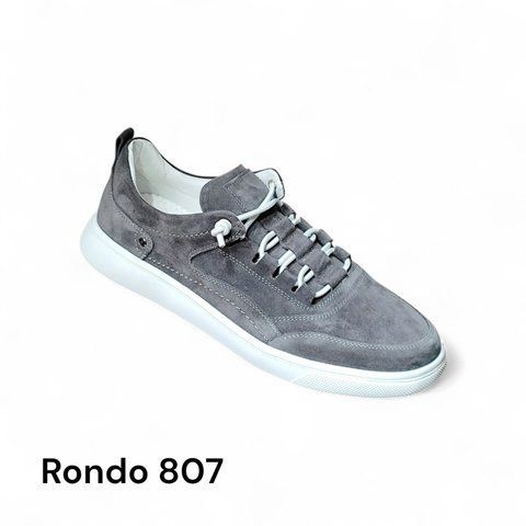 Чоловічі кеди Rondo 807m, натуральна замша, сірі, весняні та легкі 807-40-2 фото