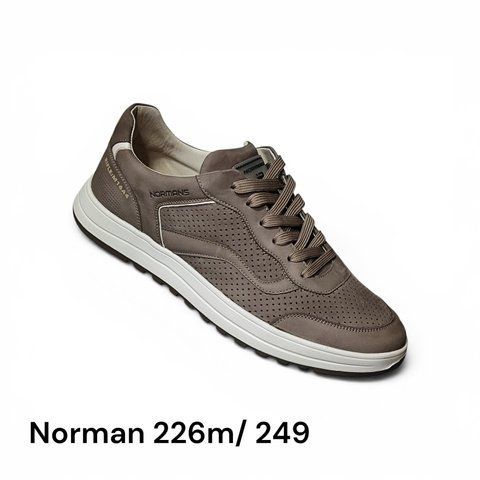 Чоловічі спортивні кеди Norman 226/249M горіхового кольору - кросівки для щоденного носіння 0-226-249-40 фото