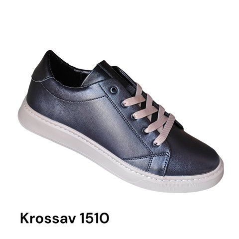 Кросівки чоловічі Krossav 1510 чорні натуральна шкіра, комфортні 1510-40 фото