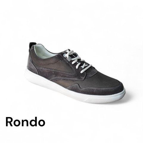 Чоловічі сірі кеди Rondo 801m з натуральної замші, комфортні 801-40-1 фото