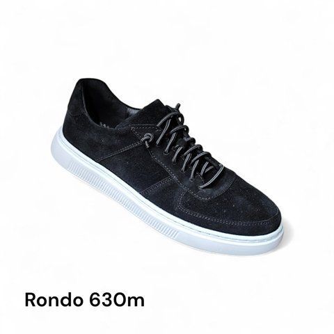 Кеди чоловічі Rondo, модель 630, чорний замш натуральний 630-40-2 фото